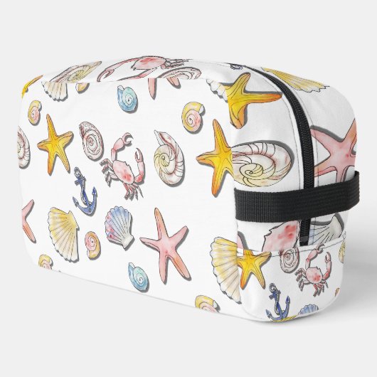 Einfache Niedliche Strandgestaltung Waschbeutel (Linke Seite)