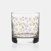 Einfache Niedliche Strandgestaltung Whiskyglas (Links)