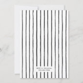 Einfache Niedliche Teddybären | Einladung der Baby (Rückseite)