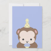 Einfache Niedliche Tiere Minimaler Geburtstag Einladung (Rückseite)