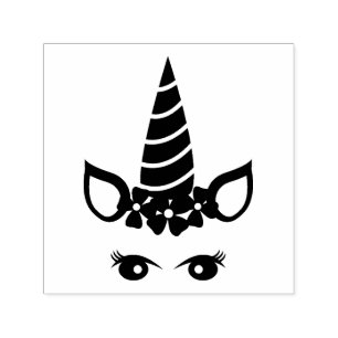Einfache niedliche Unicorn-Silhouette Permastempel
