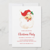 Einfache Niedliche Vintage Weihnachtszeit Einladung (Vorderseite)