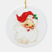 Einfache Niedliche Vintage Weihnachtszeit Keramik Ornament (Hinten)