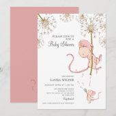 Einfache Niedliche Waschmousse Kinderdusche Einladung (Vorne/Hinten)