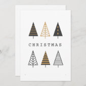 Einfache Niedliche Weihnachtskarte Feiertagskarte (Vorne/Hinten)