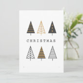 Einfache Niedliche Weihnachtskarte Feiertagskarte (Stehend Vorderseite)