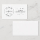 Einfache Notar-Briefmarke Notar-Signatur-Agent Visitenkarte (Vorne/Hinten)