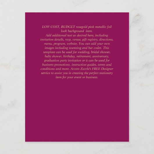 Einfache Nuestra BODA Spanischer Hochzeitstext nur (Rückseite)