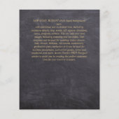 Einfache Nuestra BODA Spanischer Hochzeitstext nur (Rückseite)