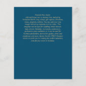 Einfache Nuestra BODA Spanischer Hochzeitstext nur (Rückseite)