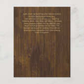 Einfache Nuestra BODA Spanischer Hochzeitstext nur Flyer (Hinten)