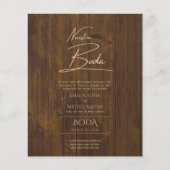 Einfache Nuestra BODA Spanischer Hochzeitstext nur Flyer (Vorne)
