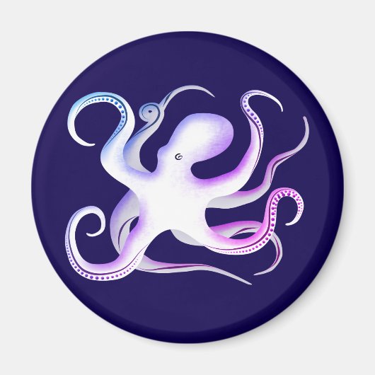 Einfache Octopus Art Magnet (Vorne)