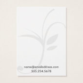 Einfache Off-White-Leaf-Ohrring-Display-Karten (Rückseite)