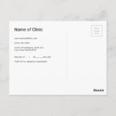 Einfache Ohr ENT Otolaryngologin Ernennung Postkarte (Rückseite)