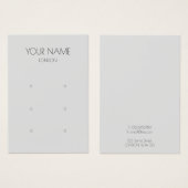 Einfache Ohrkarte (Vorne & Hinten)