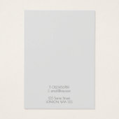 Einfache Ohrkarte (Rückseite)