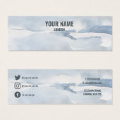 Einfache Ohrkarte für Aquarellbilder (Vorne & Hinten)