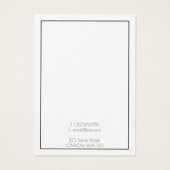 Einfache Ohrring-Display-Karte mit dünner Grenze (Rückseite)