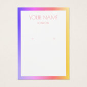 Einfache Ohrring-Display-Karte mit farbenfroher Gr (Vorderseite)