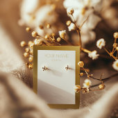 Einfache Ohrring-Display-Karte mit Goldgrenze