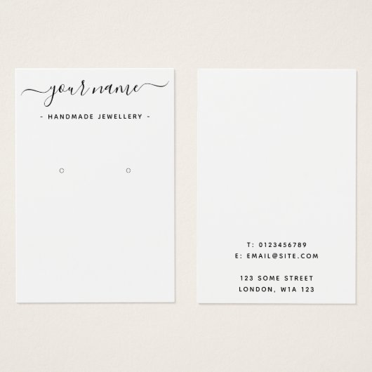 Einfache Ohrwurfkarte (Vorne & Hinten)