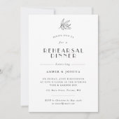 Einfache Olive Branch Probe Einladung (Vorderseite)