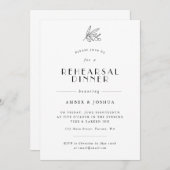 Einfache Olive Branch Probe Einladung (Vorne/Hinten)