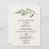 Einfache Olive-Zweigstelle Einladung (Vorderseite)