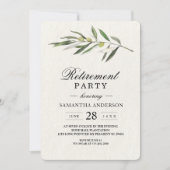 Einfache Olive-Zweigstelle Einladung (Vorderseite)