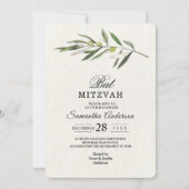 Einfache Olive-Zweigstelle Einladung (Vorderseite)