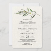 Einfache Olive-Zweigstelle Einladung (Vorderseite)