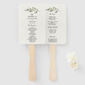 Einfache Olive-Zweigstelle Fächer (Vorne und Hinten)