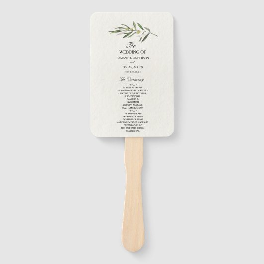 Einfache Olive-Zweigstelle Fächer (Vorderseite)