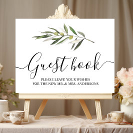 Einfache Olive-Zweigstelle Poster