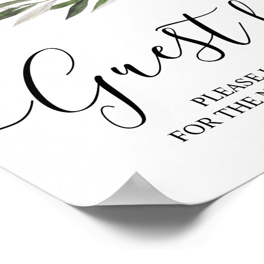 Einfache Olive-Zweigstelle Poster (Ecke)