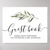 Einfache Olive-Zweigstelle Poster (Vorne)