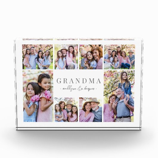 Einfache Oma-FotoCollage Fotoblock (Vorderseite)