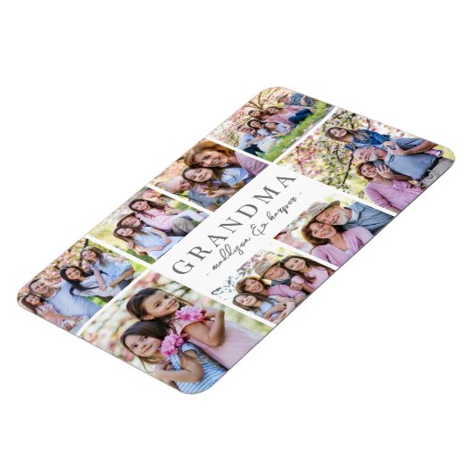 Einfache Oma-FotoCollage Magnet (Linke Seite)