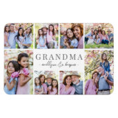 Einfache Oma-FotoCollage Magnet (Horizontal)