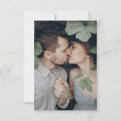 Einfache Ombre Gradient Taupe Beige & Blush Hochze Save The Date (Rückseite)