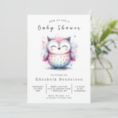 Einfache Online-Baby-Dusche Einladung (Stehend Vorderseite)