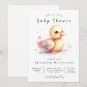 Einfache Online Duck Baby Dusche Einladung (Vorne/Hinten)
