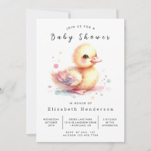 Einfache Online Duck Baby Dusche Einladung