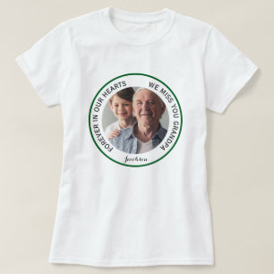 Einfache Opa für immer in unserem Herz-Gedenkmal T-Shirt