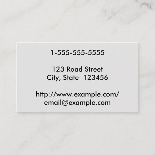 Einfache Ophthalmologin-Visitenkarte Visitenkarte (Rückseite)