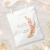 Einfache Orange Branch Wedding Geschenktütchen (Ausgeschnitten)