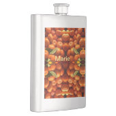 Einfache orange Frucht mit Namen minimal benutzerd Flachmann (Rechts)