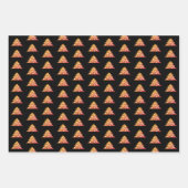 Einfache Orange Weihnachtsbaum Holiday Pattern Wra Geschenkpapier Set (Vorderseite 3)