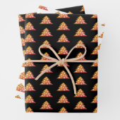 Einfache Orange Weihnachtsbaum Holiday Pattern Wra Geschenkpapier Set (Beispiel)